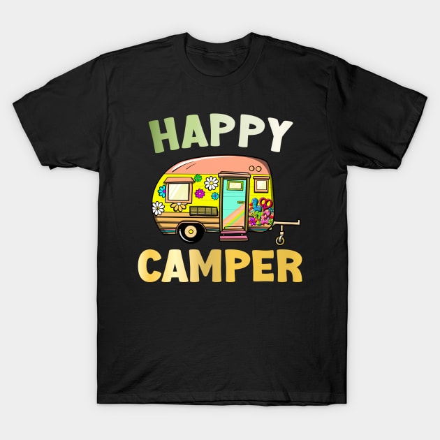 Happy Camper T-Shirt by Whimsical Frank